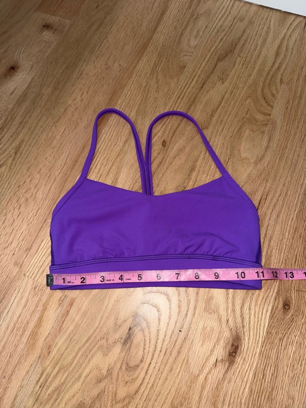 Lululemon Flow Y Bra Nulu *Light Support, A-C Cups Atomic Purple Size 4 - Picture 6 of 7